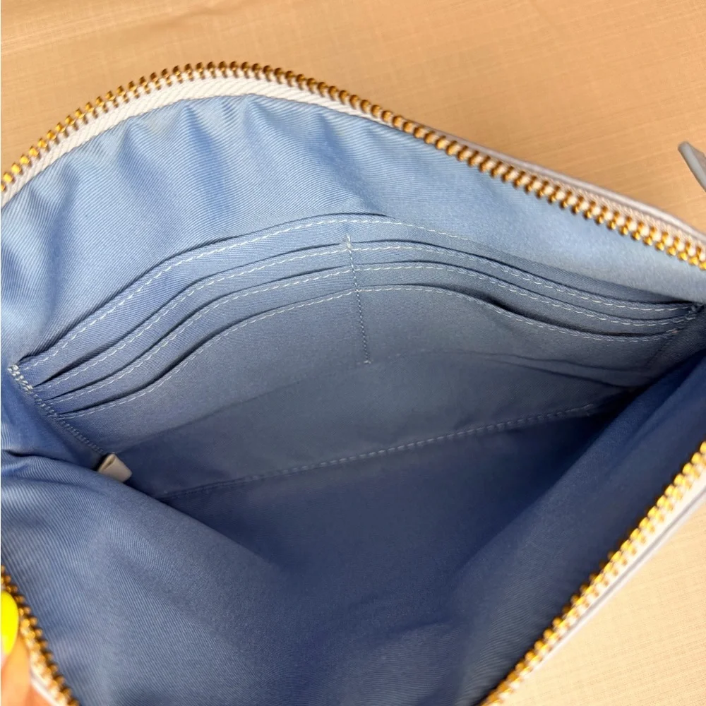 Lodis Periwinkle Leather Wristlet & Card Pouch - Light Blue - Picture 3 of 4